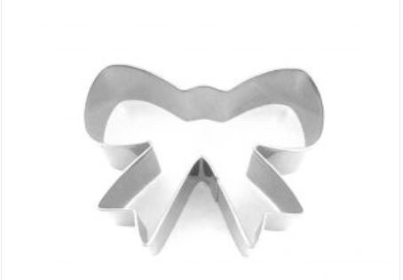 BOW WITH RIBBON COOKIE CUTTER STAINLESS STEEL
