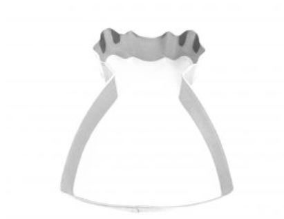 Dress Princess party cookie cutter stainless steel
