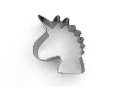 Mini Unicorn Head Cookie Cutter stainless steel