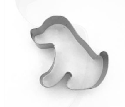 Puppy dog cookie cutter stainless steel