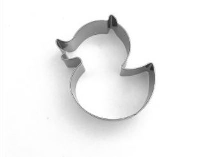 Duck rounded bottom cookie cutter stainless steel