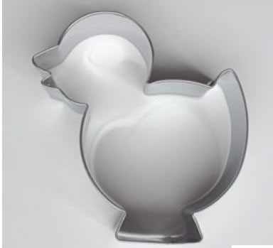 STANDING DUCK EASTER COOKIE CUTTER STAINLESS STEEL
