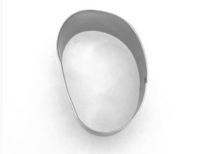 Thong rounded shoe cookie cutter stainless steel