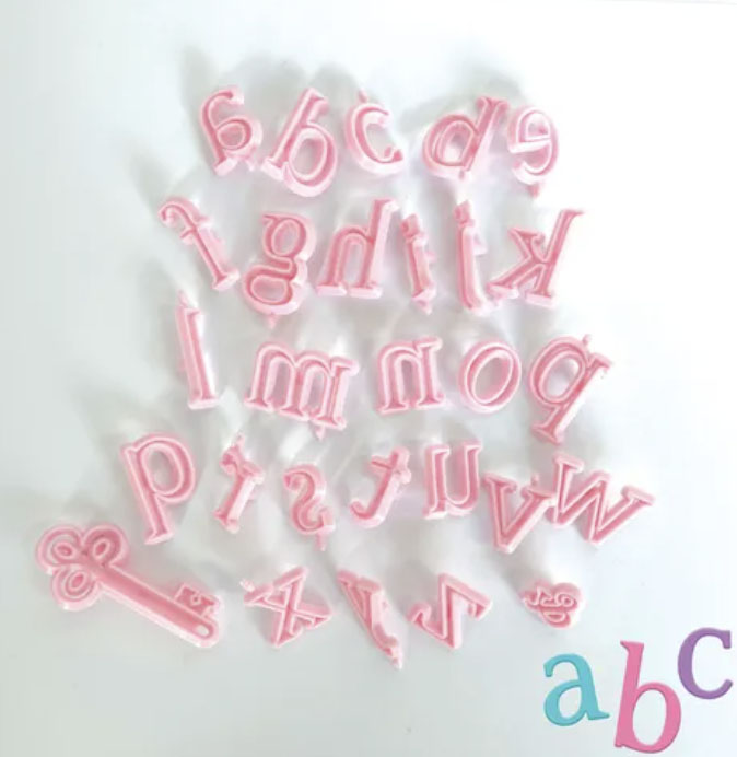 Lowercase Alphabet Cutters