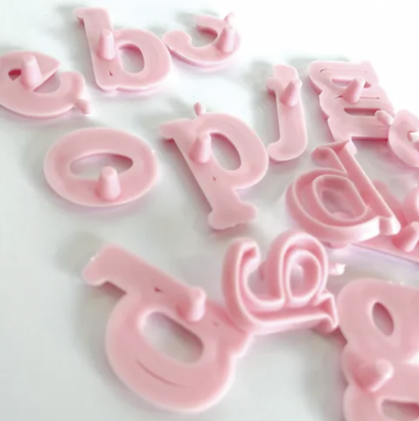 Lowercase Alphabet Cutters.