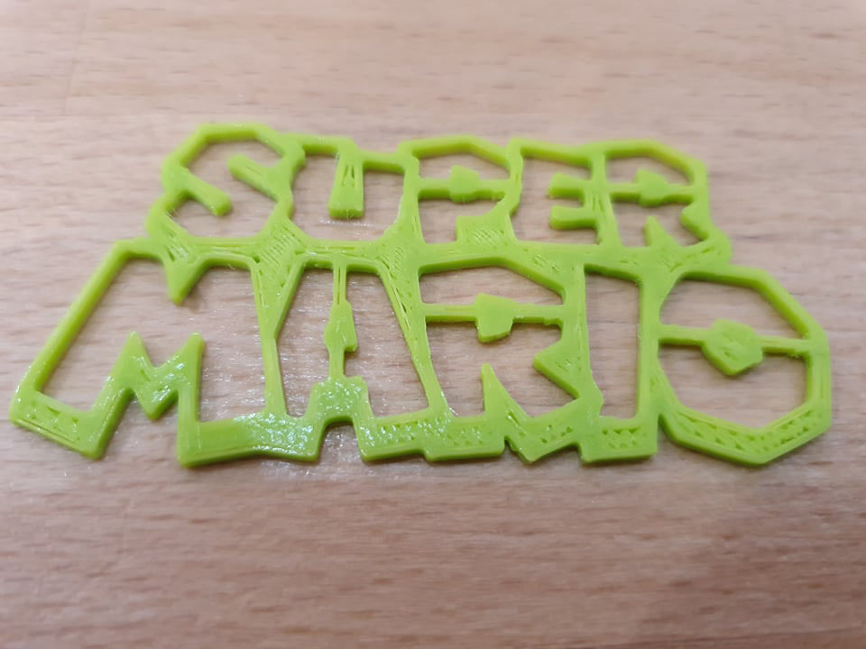Super Mario Logo Stencil
