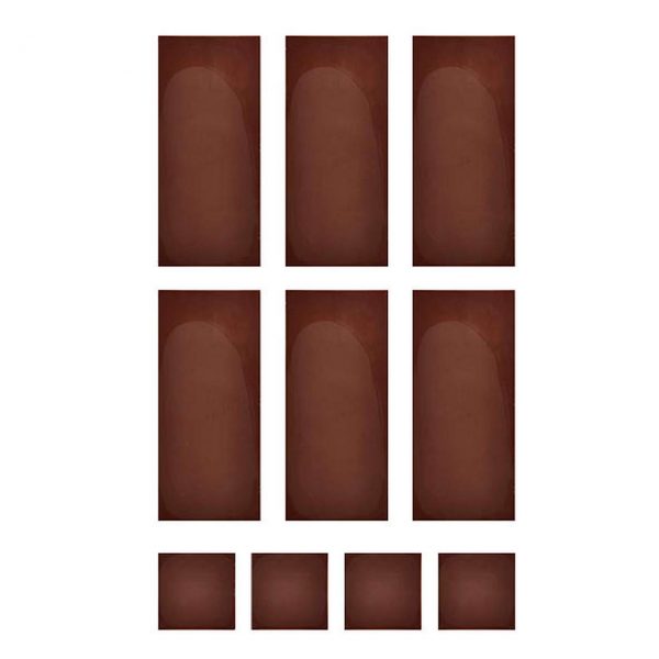 Roberts Chocolate Template Mid Rectangle