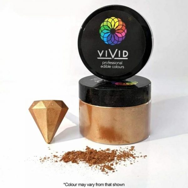 Vivid - Shimmer Rose Gold Edible Metallic Dust - 50G