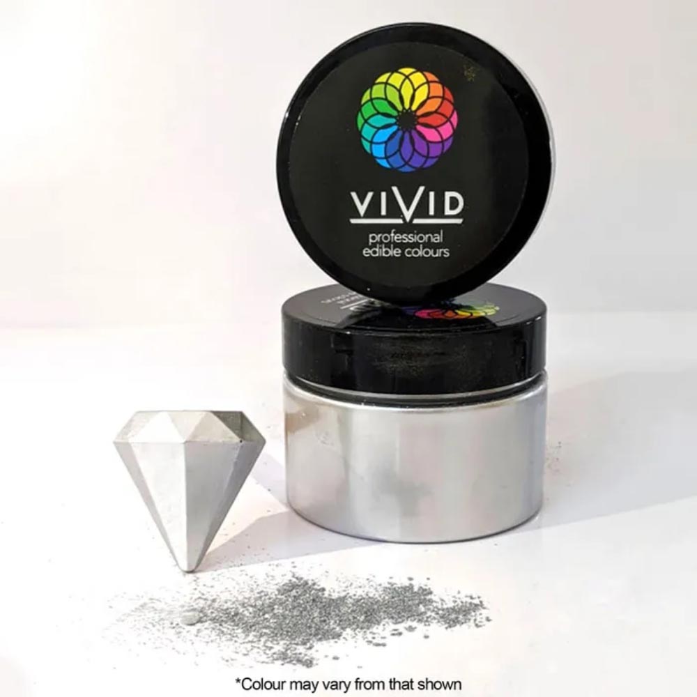 Vivid - Silver Edible Metallic Dust - 50G