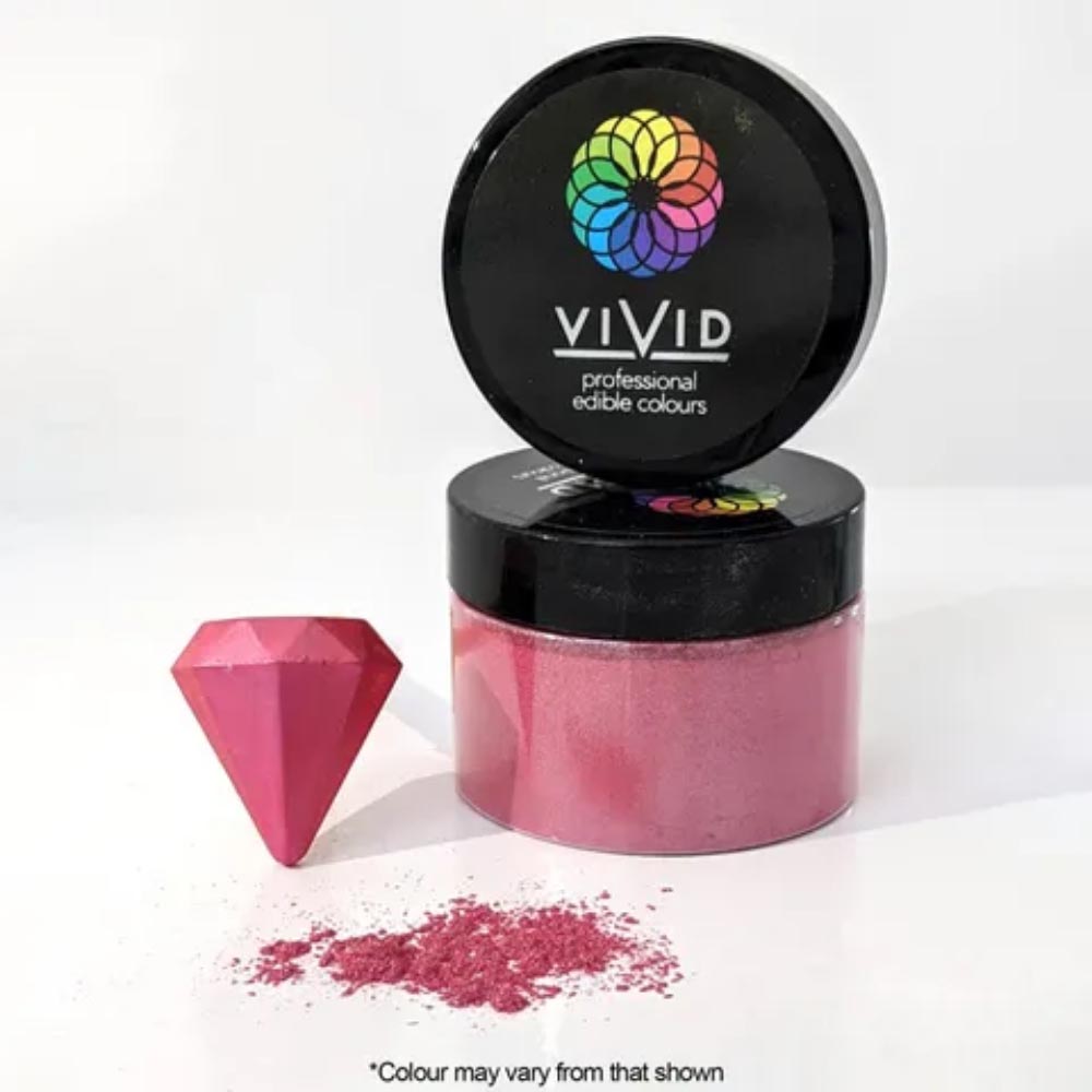 Vivid - Super Pink Edible Metallic Dust - 50G